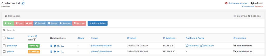 Pi-Hole On OpenMediaVault 5 Inside Docker With Portainer RPI - 4 - PcMac