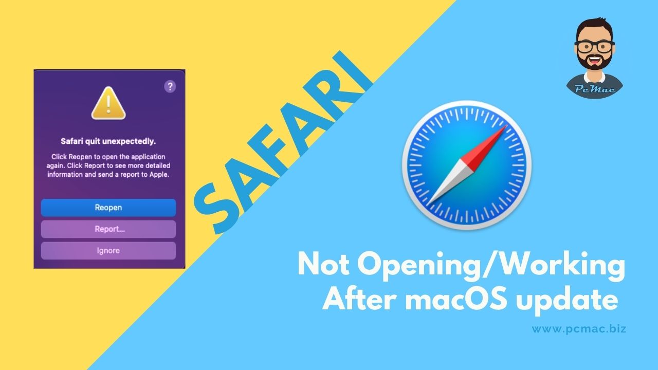 Read more about the article Safari not opening/working after macOS update