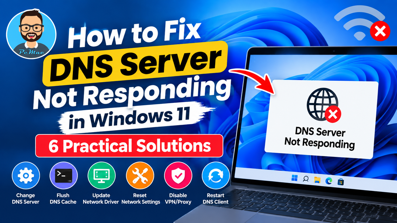Read more about the article How to Fix DNS Server Not Responding in Windows 11: 6 Practical Solutions