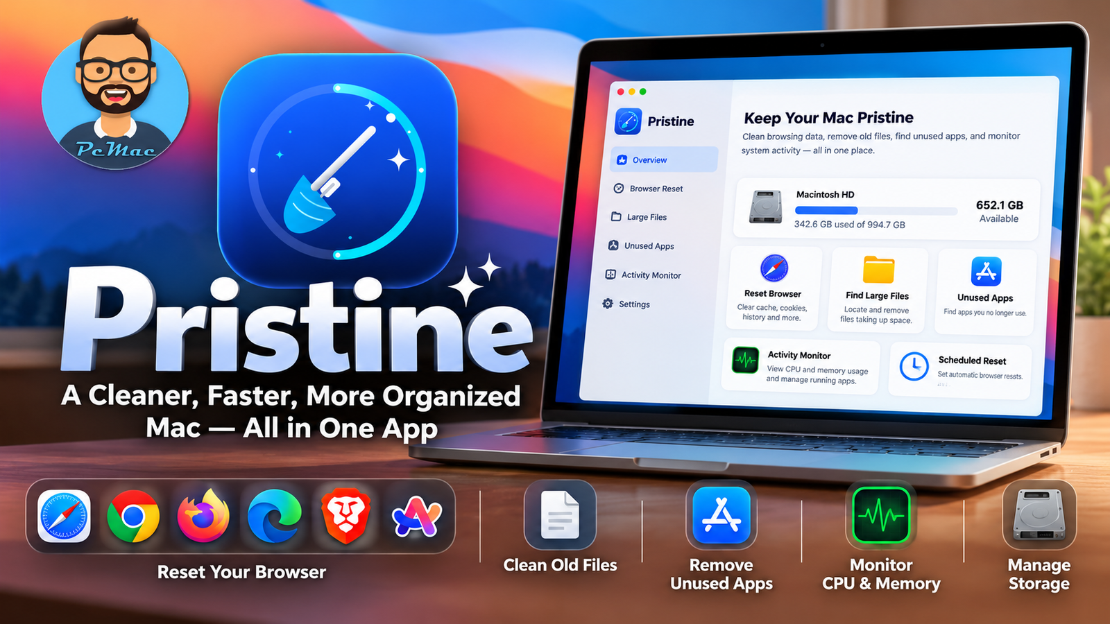 Read more about the article Pristine for Mac: Reset Your Browser, Clean Up Old Files, and Take Control of Your Mac